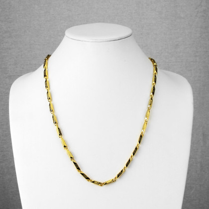 Zlatý náhrdelník z oceli 1386