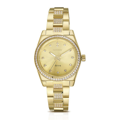 Zlaté dámské náramkové hodinky Brosway Déco WDC15