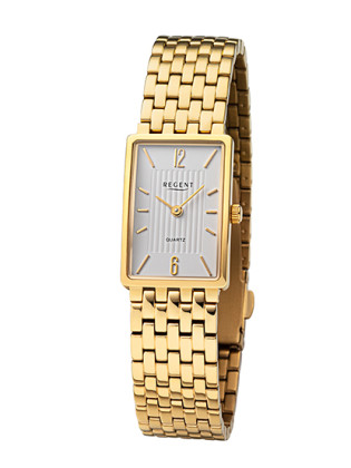 Zlaté titanové hodinky pro ženy Regent F-1344