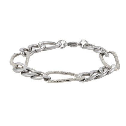 Pánský náramek figaro z chirurgické oceli Genco GBSS231ST