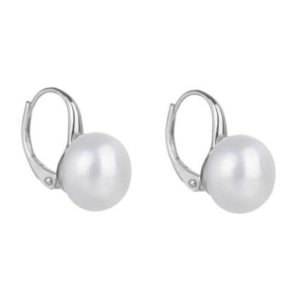 Stříbrné náušnice s říčními perlami 30747204