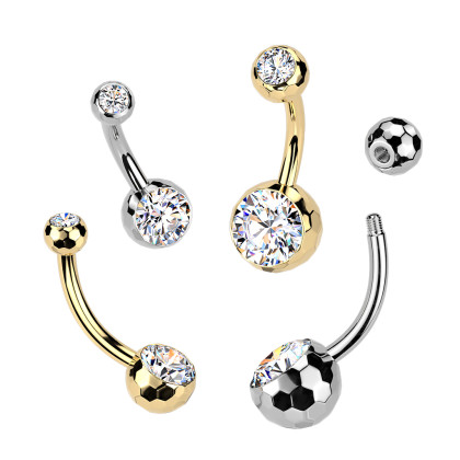 Piercing břicha z titanu SETXN046-1