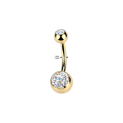 Titanový piercing do pupíku SETIGN04