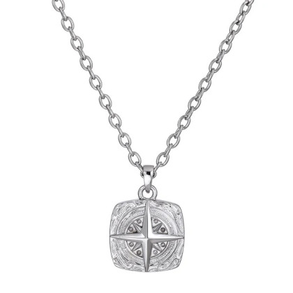 Náhrdelník z chirurgické oceli směrová růžice Genco GPSS1609ST