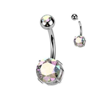 Titanový piercing do břicha SETIN60ST-CZ