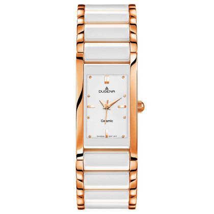Elegantní dámské hodinky Dugena Quadra Ceramica 446059