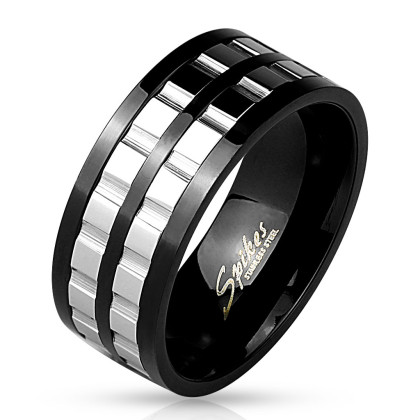 Ocelový prsten pro muže 4538