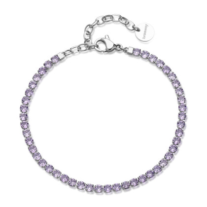 Moderní ocelový náramek se zirkony Brosway Desideri BEI103