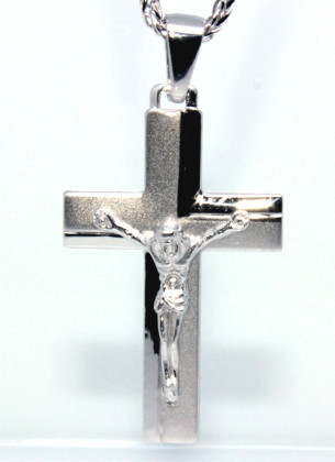 Přívěšek stříbrný křížek 302023