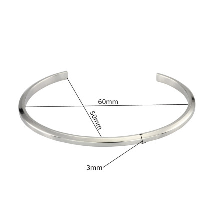 Pevný náramek chirurgická ocel GBSG133