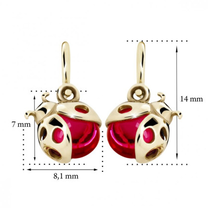 Zlaté zlaté dětské náušnice C2008Z