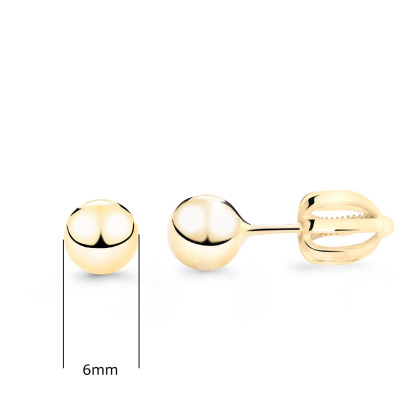 Zlaté náušnice kuličky Z5016Z