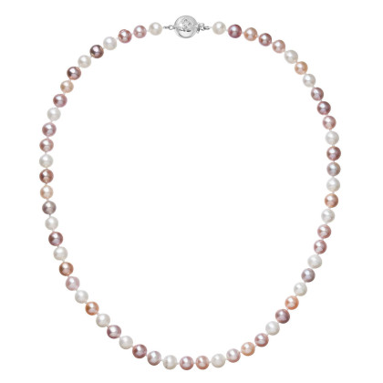 Perlový náhrdelník z říčních perel 822004.3/9270B multi