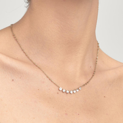 Elegantní pozlacený náhrdelník Brosway Symphonia BYM136