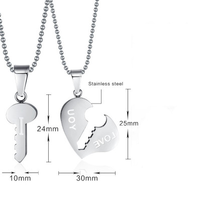 Ocelové přívěšky pro dva zamilované JCFCN032S