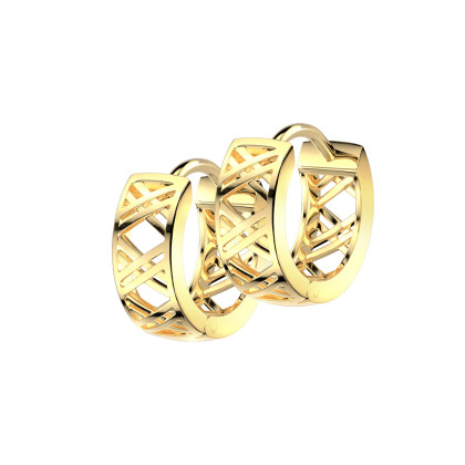 Moderní ocelové náušnice kroužky SESE4562ST