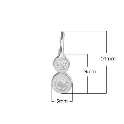 Stříbrné náušnice se zirkony 303966009