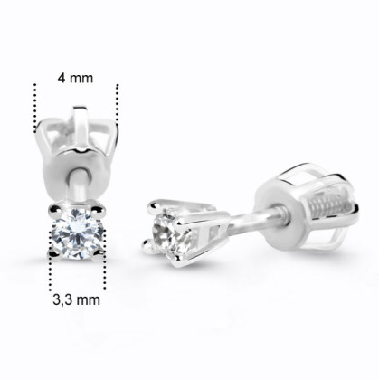 Diamantové náušnice z bílého zlata DZ60129-30-00-X-2