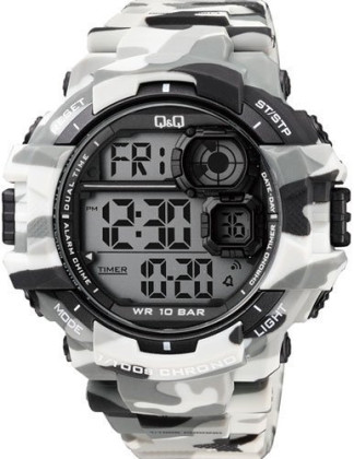 Pánské náramkové digitální hodinky Q+Q M143J0004Y