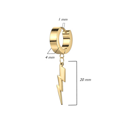 Náušnice kroužky chirurgická ocel 050