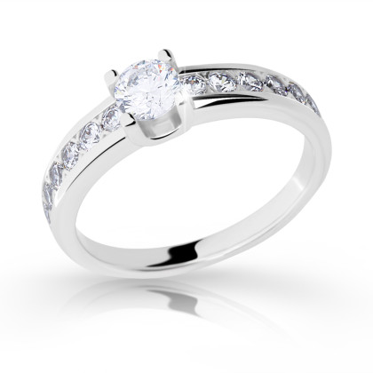 Dámský stříbrný prsten se zirkony 2146