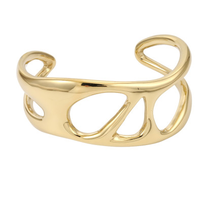 Pozlacený pevný náramek z chirurgické oceli MBSG31GD