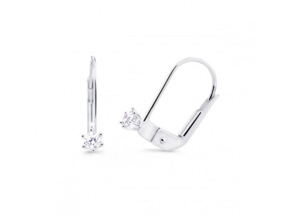 Náušnice z bílého zlata s pravými diamanty DZ8020-55-00-X-2