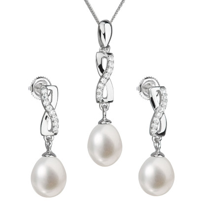 Souprava stříbrných perlových šperků 29041.1
