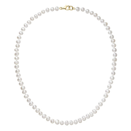 Perlový náhrdelník z říčních perel 922001.1/9260 bílý