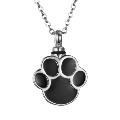 Přívěsek z chirurgické oceli psí packa + řetízek WJHC1653