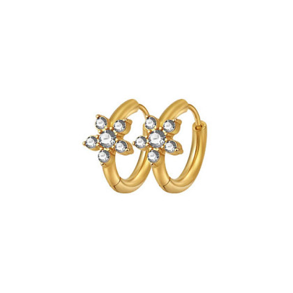 Pozlacené náušnice se zirkony WJHE1235GD-CZ