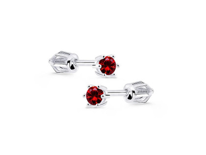 Náušnice pecky z bílého zlata Z8012B