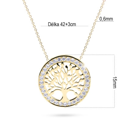 Zlatý dámský náhrdelník Z5021