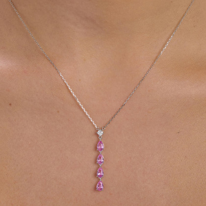 Dámský náhrdelník Brosway Fancy Vibrant Pink FVP112