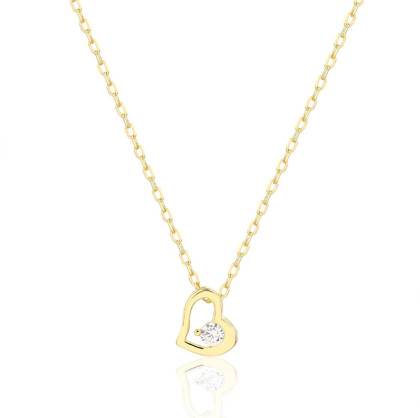 Pozlacený stříbrný náhrdelník 3142940001