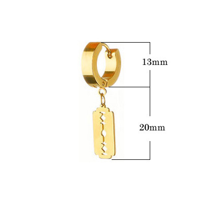 Visací ocelové náušnice WJHE58