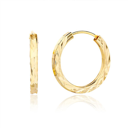 Stříbrné kruhové náušnice zlaté 3134130001