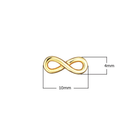 Náušnice nekonečno pozlacené stříbro 313218001