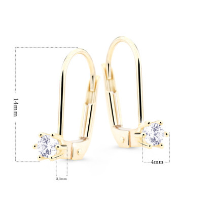 Zlaté diamantové náušnice DZ8012-55-00-X-4