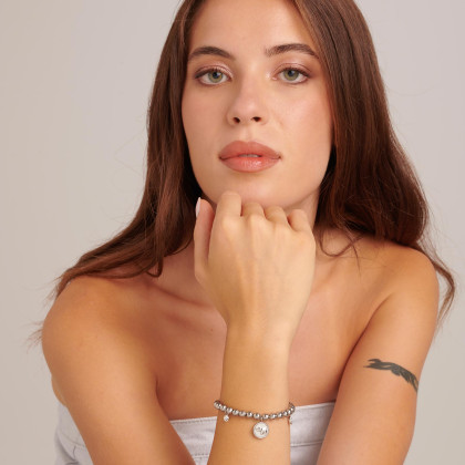 Ocelový náramek s kamínky Brosway Chakra BHKB158 - Slon