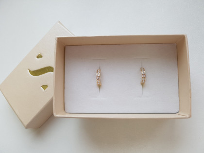 Zlaté náušnice pro děti kroužky 239-064Z