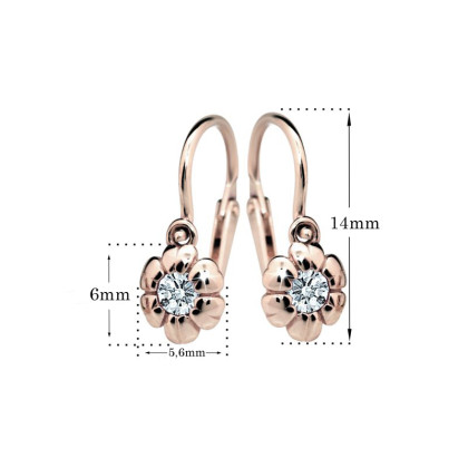 Zlaté náušnice pro děti C2151R