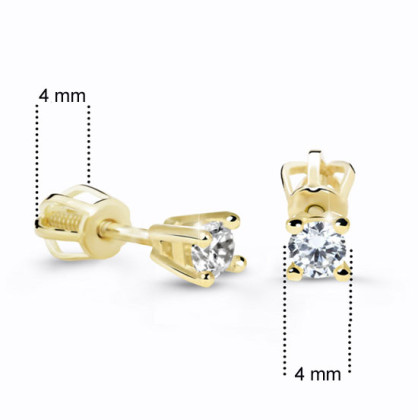 Zlaté náušnice s diamanty DZ61062-30-00-X-1