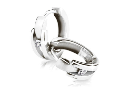 Diamantové náušnice z bílého zlata DZ64841-2023-80-00-X-2