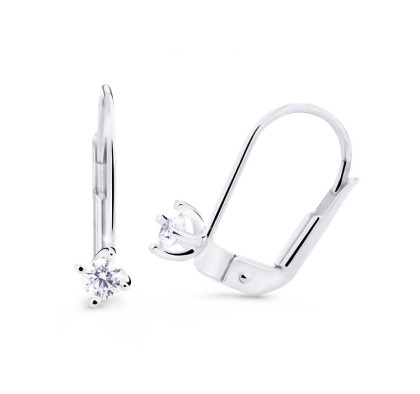 Dimantové visací náušnice z bílého zlata DZ8014-55-00-X-2