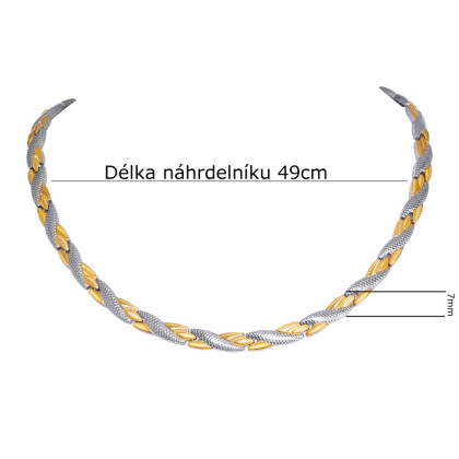 Magnetický titanový náhrdelník JCFCNC010GS