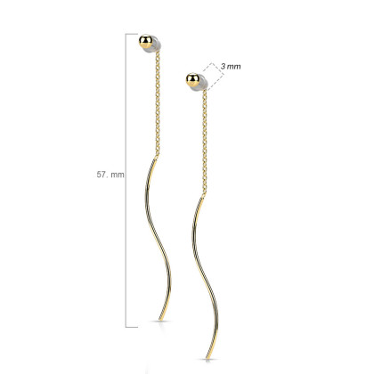 Dámské ocelové náušnice SESE3991