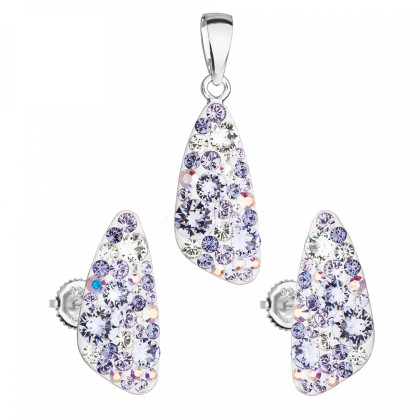 Stříbrné šperky s krystaly Swarovski 39167.3 violet