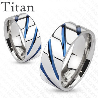 Snubní prsteny titanové 4381