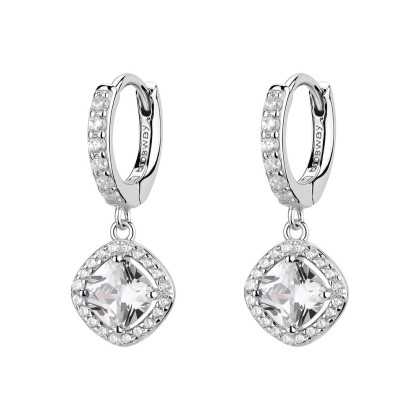 Stříbrné náušnice se zirkony Brosway Fancy Infinite White FIW161